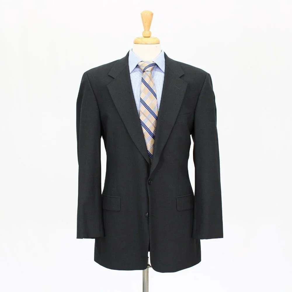 Vintage Brooks Brothers 41L Gray 2-Button Sport Coat Blazer Jacket O995